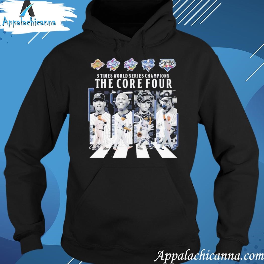 New York Yankees 5 Times World Series Champions The Core Four Abbey Road  Signatures Shirt, hoodie, sweater, long sleeve and tank top
